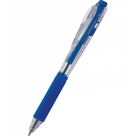 Długopis Pentel BK437, automatyczny długopis cienkopiszący, niebieski