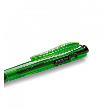Długopis Pentel, pisak żelowy WOW GEL, 0.8 mm, zielony