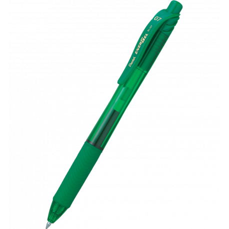 Pióro kulkowe Pentel EnerGel BL107, cienkopis żelowy na wkłady LR7, zielony