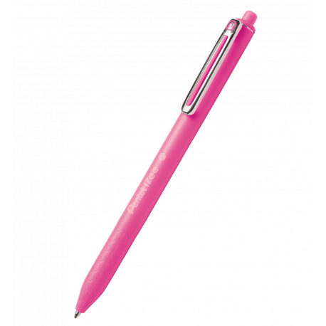 Długopis Pentel BX467 iZee, automatyczny długopis cienkopiszący, różowy