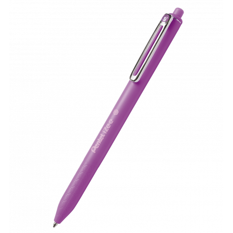 Długopis Pentel BX467 iZee, automatyczny długopis cienkopiszący, fioletowy