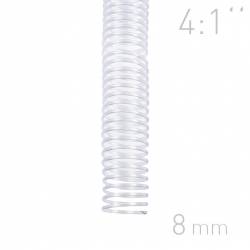 Grzbiety spiralne, O.COIL, A4, 8 mm, przezroczysty, 100 sztuk