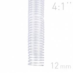 Grzbiety spiralne, O.COIL, A4, 12 mm, przezroczysty, 100 sztuk