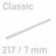 Kanał oklejany, O.CHANNEL Classic 217 mm (A4+ poziomo, A5+ pionowo) 7 mm, biały, 10 sztuk