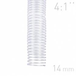 Grzbiety spiralne, O.COIL, A4, 14 mm, przezroczysty, 100 sztuk