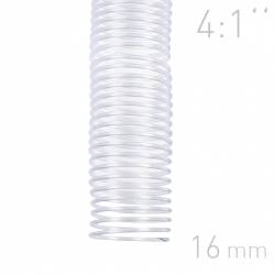 Grzbiety spiralne, O.COIL, A4, 16 mm, przezroczysty, 100 sztuk