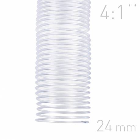 Grzbiety spiralne, O.COIL, A4, 24 mm, przezroczysty, 50 sztuk