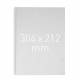 Okładka twarda, O.HARD COVER Duplex 304 x 212 mm (A4+ pionowa) biały, 10 par