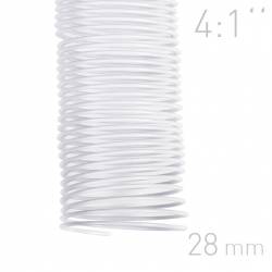 Grzbiety spiralne, O.COIL, A4, 28 mm, biały, 50 sztuk