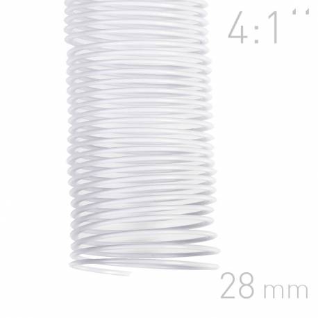 Grzbiety spiralne, O.COIL, A4, 28 mm, biały, 50 sztuk
