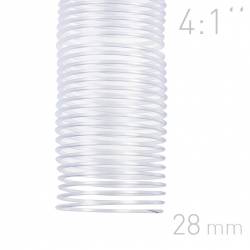 Grzbiety spiralne, O.COIL, A4, 28 mm, przezroczysty, 50 sztuk