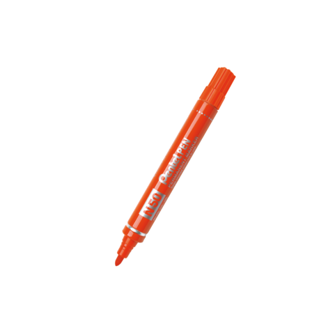 Marker permanentny Pentel N50, obudowa alu., okrągła 2 mm, czerwony