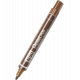 Marker permanentny Pentel N50, obudowa alu., okrągła 2 mm, brązowy