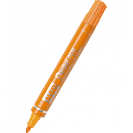 Marker permanentny Pentel N50, obudowa alu., okrągła 2 mm, pomarańczowy