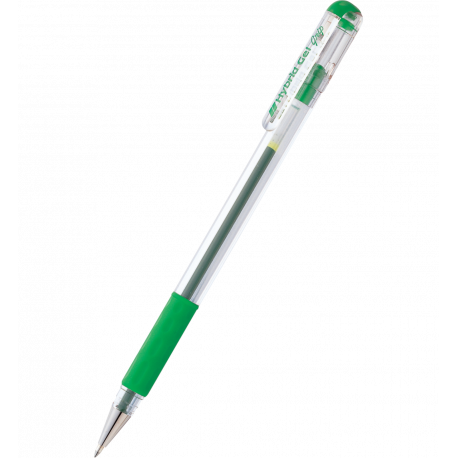 Długopis żelowy, Pentel Hybrid Gel Grip K116, 0.6 mm, zielony