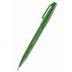 Pisak do kaligrafii Pentel, pisak pędzelkowy, zielony