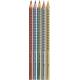 Kredki Faber Castell, trójkątne ołówkowe, Jumbo Grip Metallic, zestaw 5 kolorów