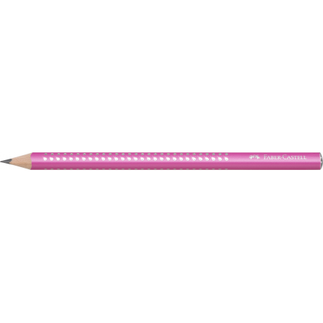 Ołówek grafitowy, Faber Castell Jumbo Grip, twardość B, 1 sztuka, różowy