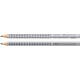 Ołówek grafitowy, Faber Castell Jumbo Grip, twardość B, 12 sztuk, srebrny
