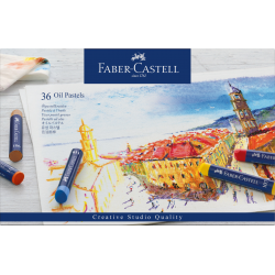 Kredki pastele, pastela olejna, łatwa do rozcierania 36 szt, Faber Castell