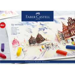 Pastele suche, kredki do rozcierania 72 szt mini, Faber Castell