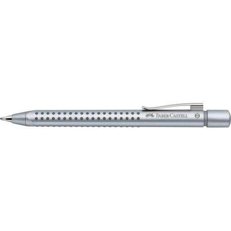 Długopis automatyczny, Grip 2011 srebrny Faber Castell