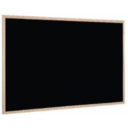 Tablica kredowa BI-OFFICE, 90x60cm, drewniana, tablica czarna, na ścianę