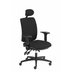 Fotel biurowy, krzesło obrotowe, OFFICE PRODUCTS Kefalonia, czarny