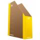 Gazetownik, kartonowy pojemnik na czasopisma i dokumenty A4, 80mm DONAU Life, żółty