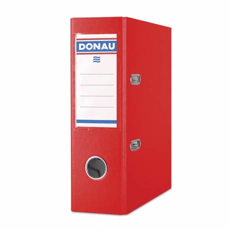 Segregator A5, biurowy segregator na dokumenty Donau Master 75mm, czerwony
