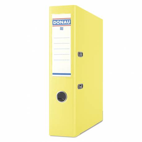 Segregator A4, biurowy segregator na dokumenty Donau Premium 75mm, żółty