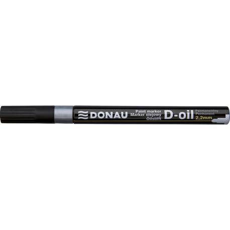 Marker olejowy, pisak olejny, DONAU D-Oil, okrągły, 2,2mm, srebrny