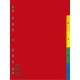 Przekładki plastikowe, Donau, PP, A4, 230x297mm, 1-5,5 kart, kolorowe
