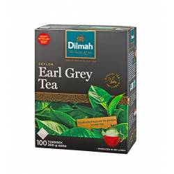Dilmah, herbata czarna, Earl Grey, 100 saszetek