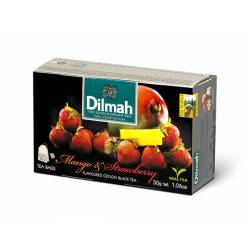Dilmah, herbata owocowa, Mango & Strawberry, 20 saszetek