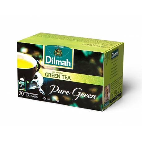 Dilmah zielona herbata Pure Green Tea 20 saszetek