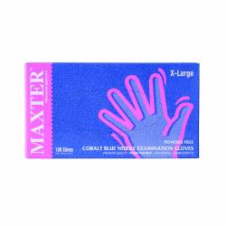 Rękawice nitrylowe, Maxter Blue, 100 szt, rozmiar XL