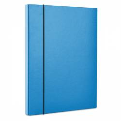 Teczka-pudełko z gumką OfficeP, PP, A4/30, niebieska
