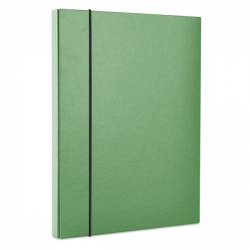 Teczka-pudełko z gumką OfficeP, PP, A4/30, zielona