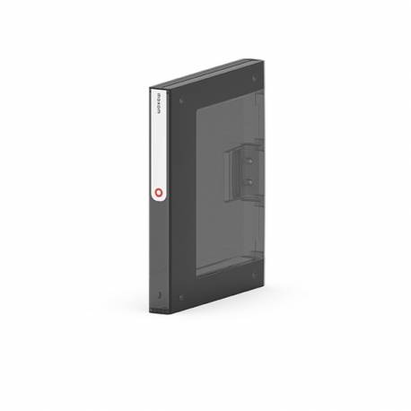Teczka segregator, folder NEW BINDER MOXOM, plastikowy, A4/35mm, transparentny ciemny