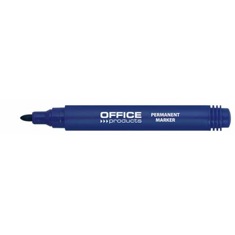 Marker permanentny, pisak OfficeP, okrągły, 1-3mm (linia) niebieski