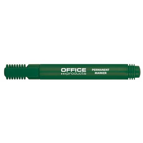 Marker permanentny, pisak OfficeP, okrągły, 1-3mm (linia) zielony