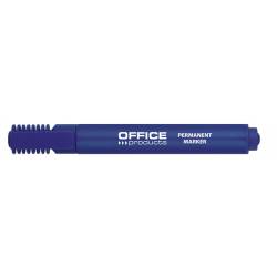 Marker permanentny, pisak OfficeP, ścięty, 1-5mm (linia), niebieski