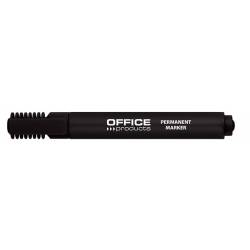Marker permanentny, pisak OfficeP, ścięty, 1-5mm (linia), czarny