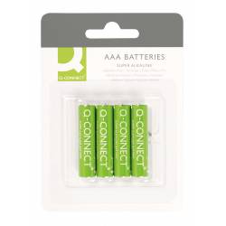 Baterie alkaliczne Q-Connect AAA, LR03, 1, 5V, 4szt.
