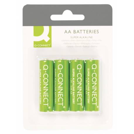Baterie alkaliczne Q-Connect AA, LR06, 1, 5V, 4szt.