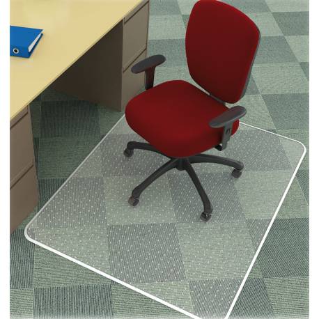 Mata pod krzesło, ochronna, Q-Connect, na dywany, 150x120cm, prostokątna