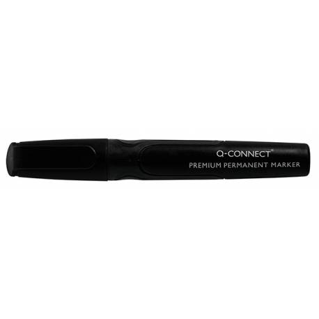 Marker permanentny Q-Connect Premium, gum. rękojeść, okrągły, 2-3mm (linia), czarny / KF26105