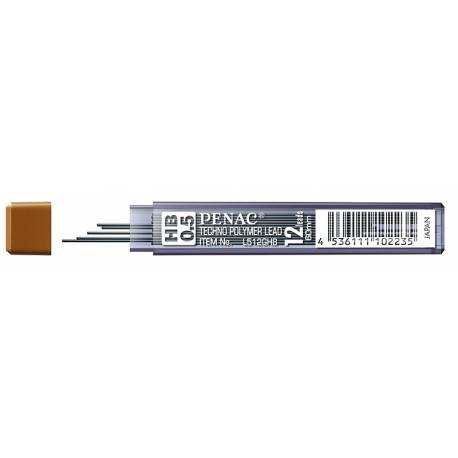 Grafity do ołówków automatycznych PENAC, wkłady 0,5mm, 2B