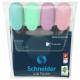 Zestaw zakreślaczy Schneider Job Pastel, 1-5 mm, 4 szt, mix kolorów